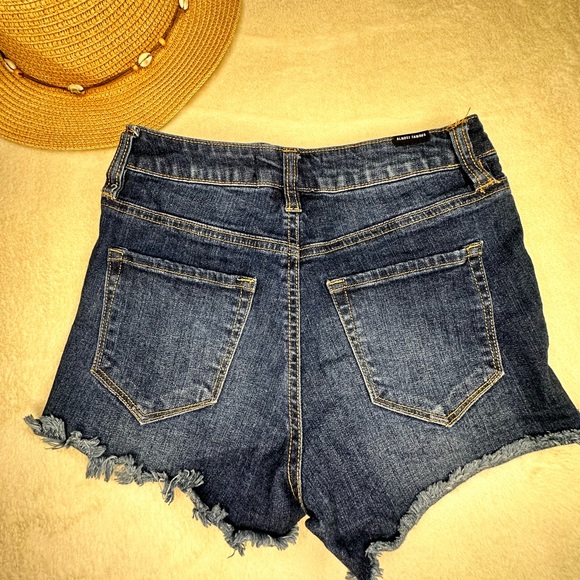 3/$15 Almost Famous High Waisted denim short shorts - Picture 4 of 5